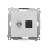 Gniazdo antenowe typu F + RJ45 kat.6 aluminium mat Kontakt Simon 55