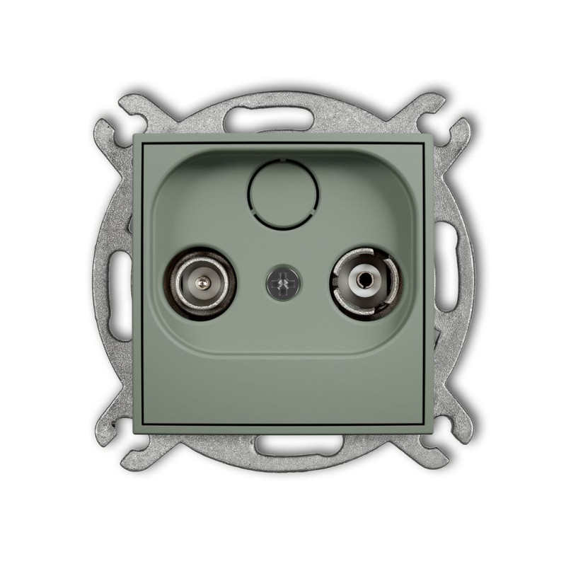 Mechanizm gniazda abonenckiego RTV przelotowego 9dB szałwiowy Karlik ICON