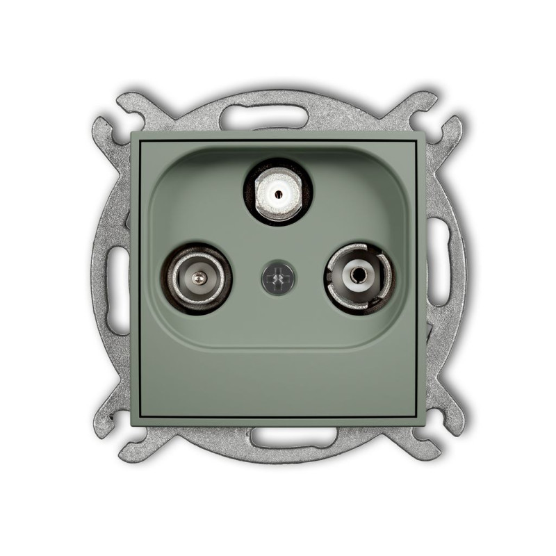 Mechanizm gniazda abonenckiego RTV-SAT końcowego 1,5dB szałwiowy Karlik ICON