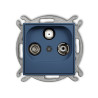Mechanizm gniazda abonenckiego RTV-SAT końcowego (2 wejścia antenowe) navy blue Karlik ICON