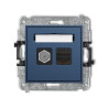 Mechanizm gniazda antenowego poj. typu F (SAT) + gniazda komputerowego pojedynczego, kat. 6, 8-stykowy navy blue Karlik ICON