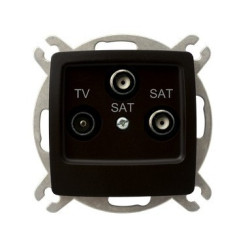 Gniazdo RTV + 2xSAT...