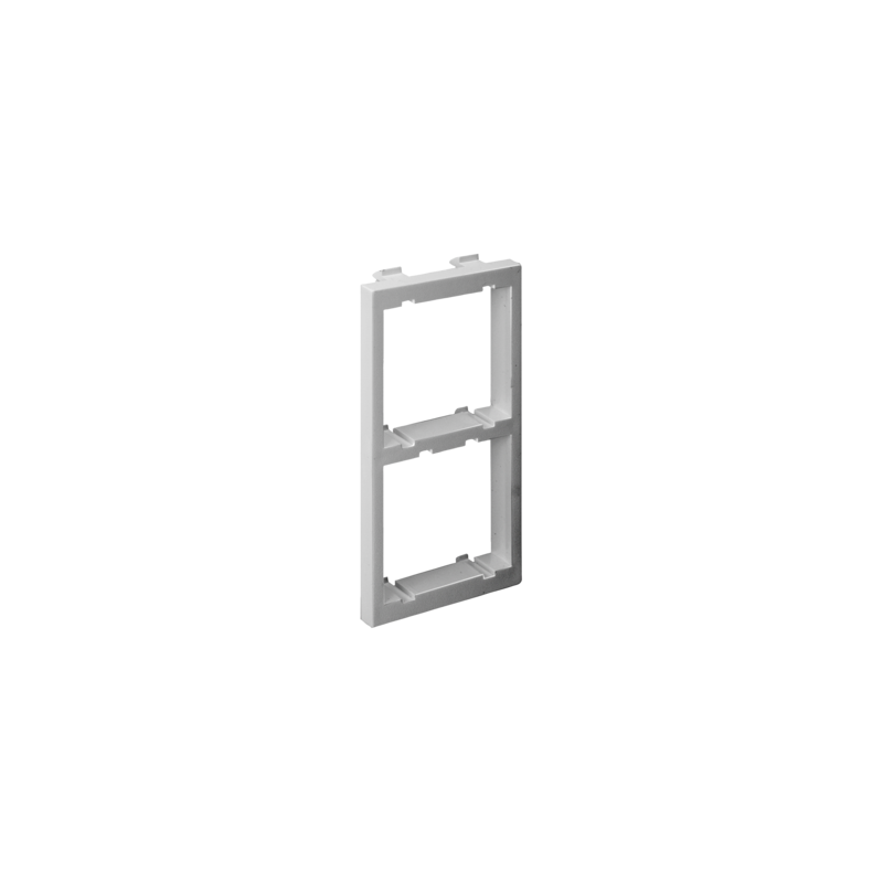 Adapter CIMA na 2 moduły k45 (45x45mm) pionowo aluminium Kontakt Simon Connect