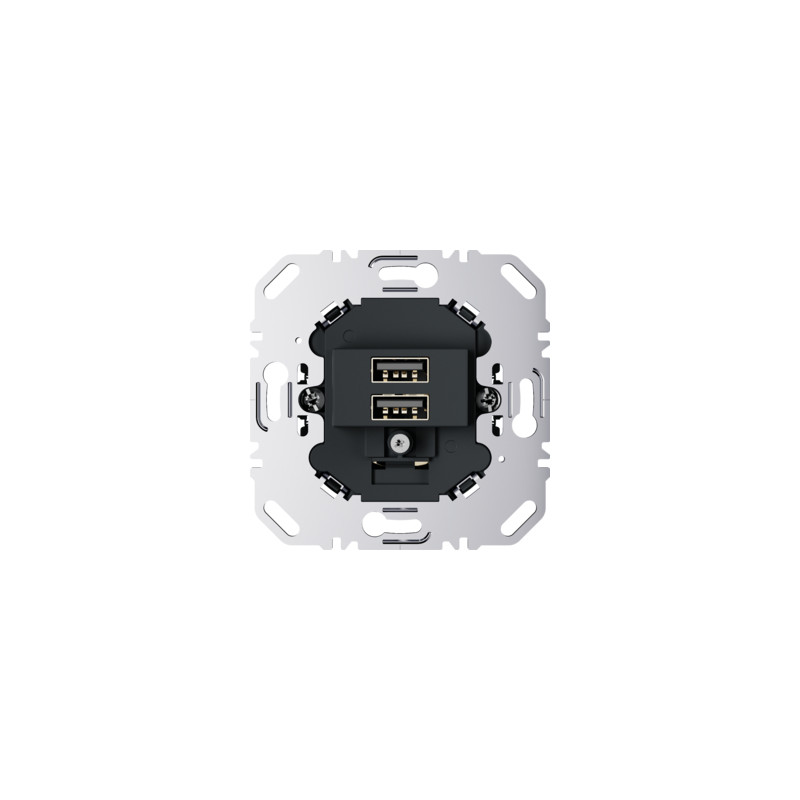 Mechanizm gniazda USB ładowania 3.0A 230 V antracyt Berker One.platform