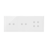 Panel dotykowy 2 x 2 pola dotykowe poziome + 4 pola dotykowe biała perła Kontakt Simon 54 Touch