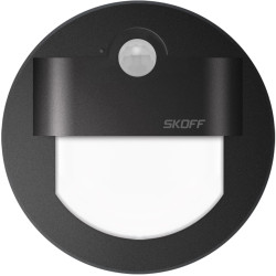 Oprawa schodowa Rueda LED PIR 120 4000K Czarny 10V IP20 Skoff