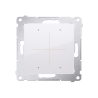 Elektroniczny łącznik/przycisk 4-krotny, do sterowania 4 obwodami biały Kontakt Simon 54
