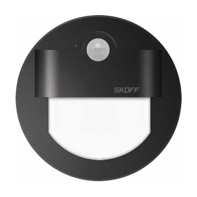 Oprawa schodowa Rueda LED PIR 120 6500K Czarny 10V IP20 Skoff