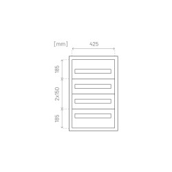 Obudowa Meta p/t MBP080 4x20 IP40 715x455x120 biała Meyer