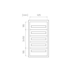 Obudowa Meta p/t MBP100 5x20 IP40 865x455x120 biała Meyer