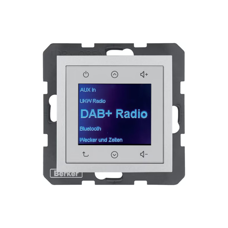 Radio Touch DAB+ aluminium Berker B.KWADRAT / B.3 / B.7