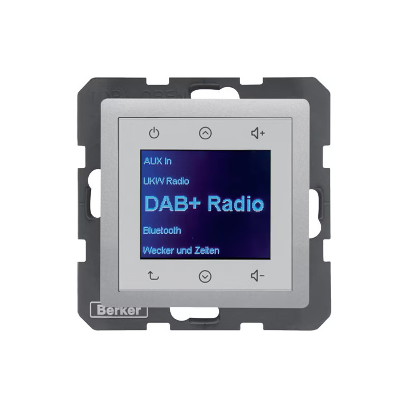 Radio Touch DAB+ aluminium Berker Q.1 /Q.3 /Q.7