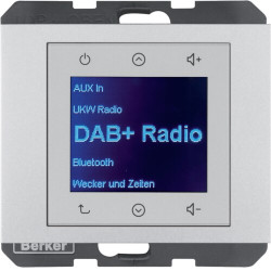 Radio Touch DAB+ aluminium Berker K.1 / K.5