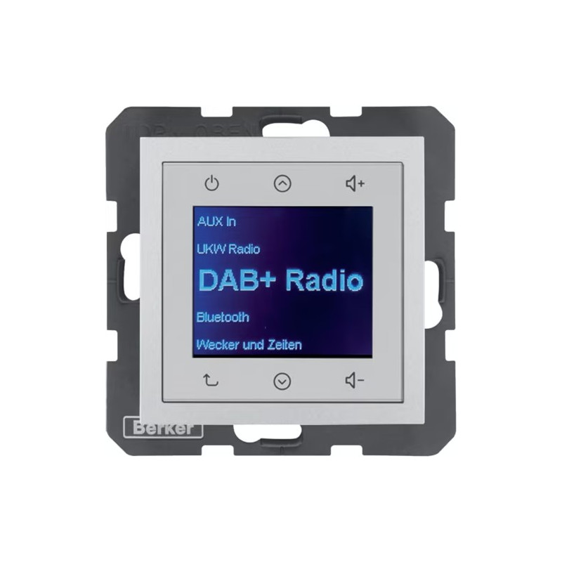 Radio Touch DAB+ / Bluetooth aluminium Berker B.KWADRAT / B.3 / B.7