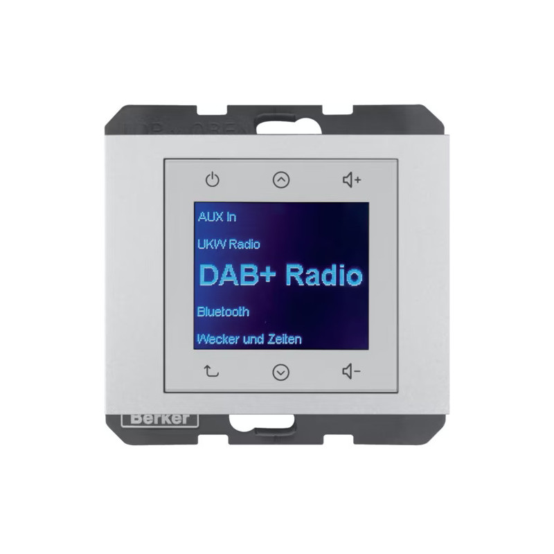 Radio Touch DAB+ / Bluetooth aluminium Berker K.1 / K.5