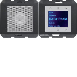 Radio Touch DAB+ z głośnikiem antracyt Berker K.1 / K.5