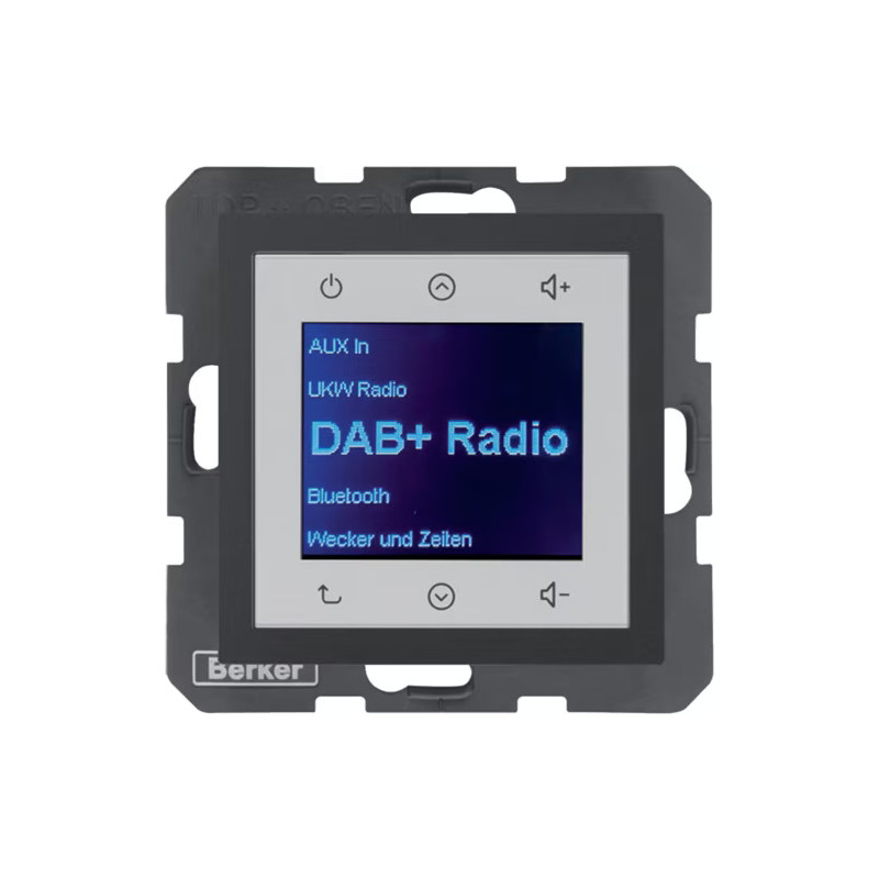 Radio Touch DAB+ antracyt Berker B.KWADRAT / B.3 / B.7