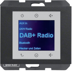 Radio Touch DAB+ antracyt Berker K.1 / K.5