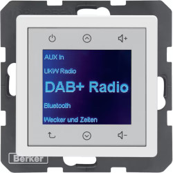 Radio Touch DAB+ biały Berker Q.1 /Q.3 /Q.7