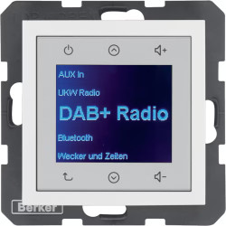 Radio Touch DAB+ biały Berker B.KWADRAT / B.3 / B.7