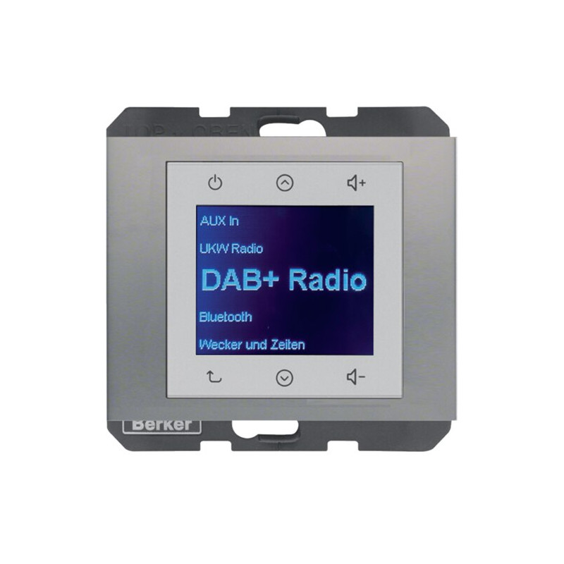 Radio Touch DAB+ stal szlachetna Berker K.1 / K.5