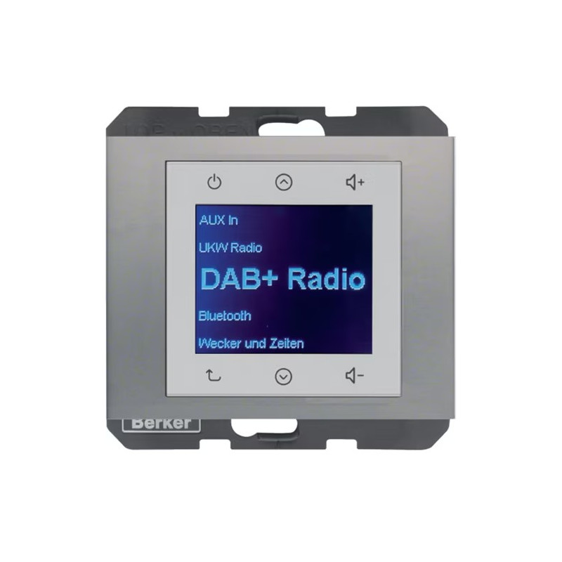 Radio Touch DAB+ / Bluetooth stal szlachetna Berker K.1 / K.5