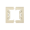 Puszka natynkowa pojedyncza składana do ramek LINE/DUO szampański mat Kontakt Simon 55