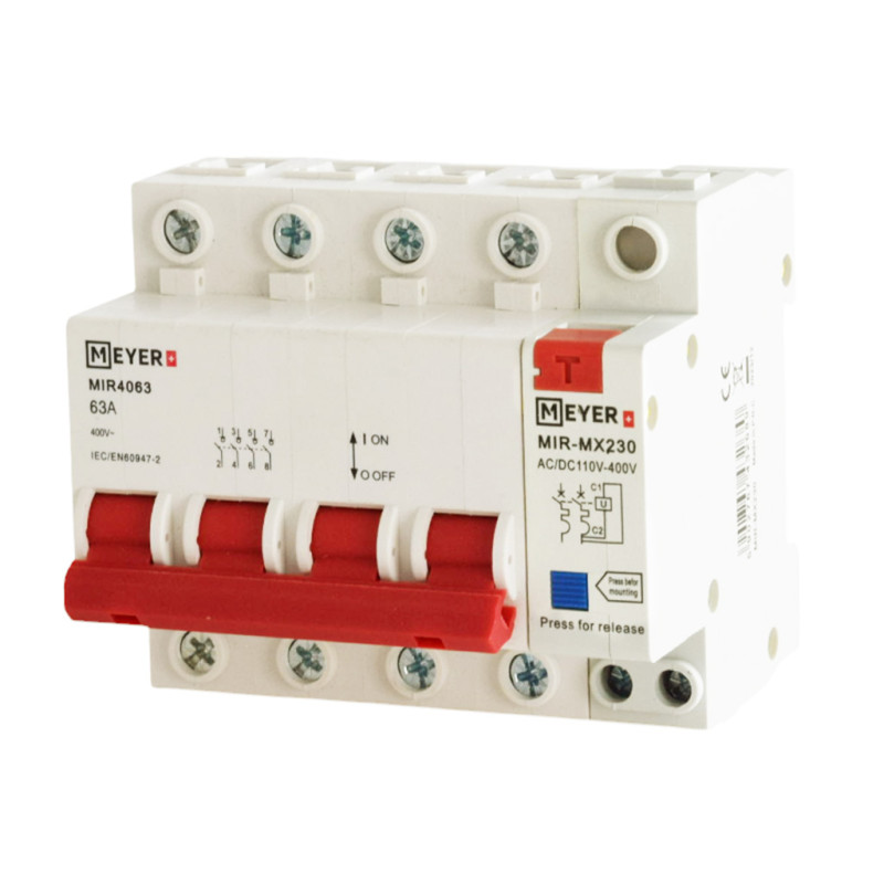 Rozłącznik MIR 63A 4P z wyzwalaczem  230VAC 35mm2 Meyer
