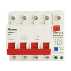 Rozłącznik MIR 63A 4P z wyzwalaczem  230VAC 35mm2 Meyer