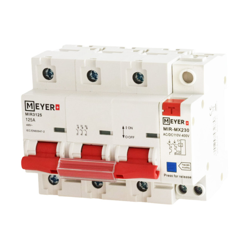Rozłącznik MIR 125A 3P z wyzwalaczem 230VAC 70mm2 Meyer