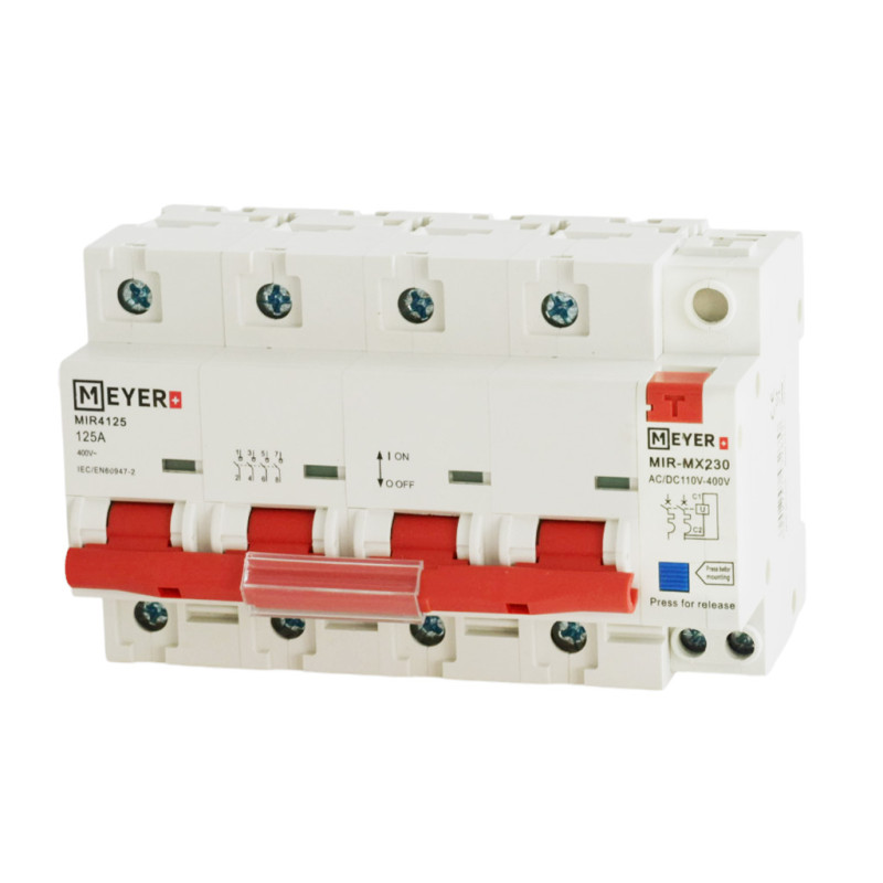 Rozłącznik MIR 125A 4P z wyzwalaczem 230VAC 70mm2 Meyer