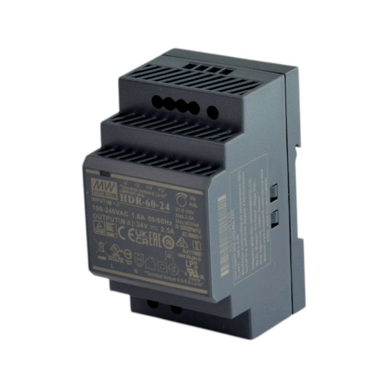 Zasilacz impulsowy HDR  60-24 60W (230/24V 2,5A) DIN/TH35