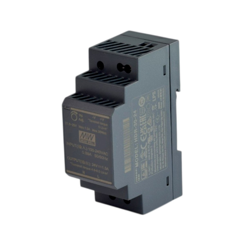 Zasilacz impulsowy HDR  30-24 30W (230/24V 1,5A) DIN/TH35
