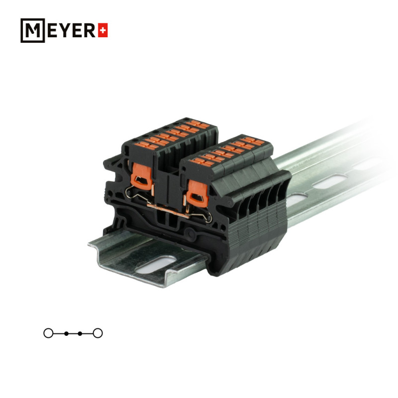 Złączka  Push-In JPTV 4.2 (4mm2) JPTV-BK 28A czarna 