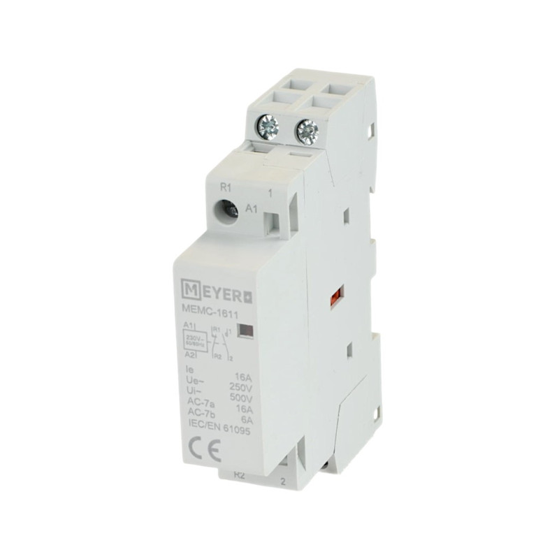 Stycznik MEMC-1611 1NO+1NC 1P 16A 230V AC