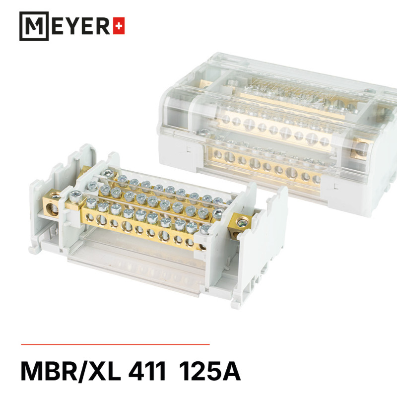 Blok rozdzielczy MBR/XL 411 4x(35.1/25.3/6.7) 125A  