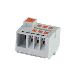 Złączka Push-In FIX 10.1/4. 6 (1x10mm2+6x4mm2) JPTVF-7 28A szary 