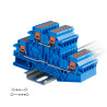 Złączka Push-In JPTV 4.2/4.2 2x(2x4mm2) JPTTBV-BU 26A niebieski 
