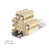 Złączka szynowa SAK 4.2/4.2 2x(2x4mm2) 4Q 32A beż 