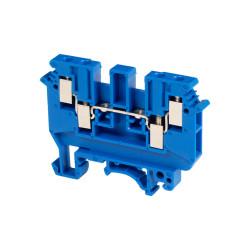 Złączka szynowa Quattro  4.4 (4x4mm2) JUDK4BU niebieska 