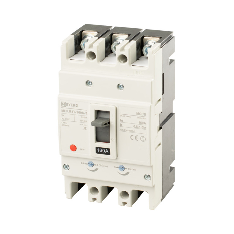 Wyłącznik mocy MEKM8T 3P 160A z regulacją (128-160A)S 25kA