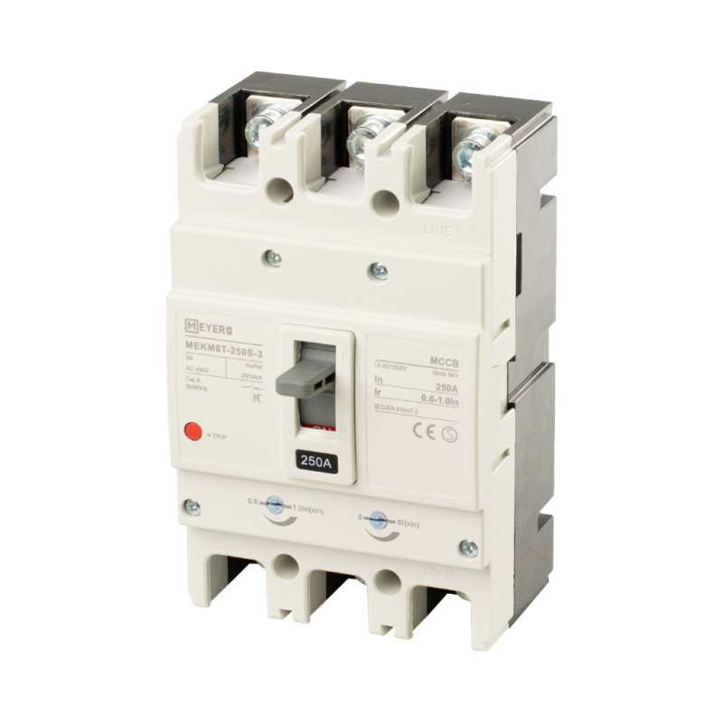 Wyłącznik mocy MEKM8T 3P 250A z regulacją (200-250A)M 25kA