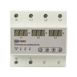 Przełącznik faz MPF-63 63A automatyczny LCD
