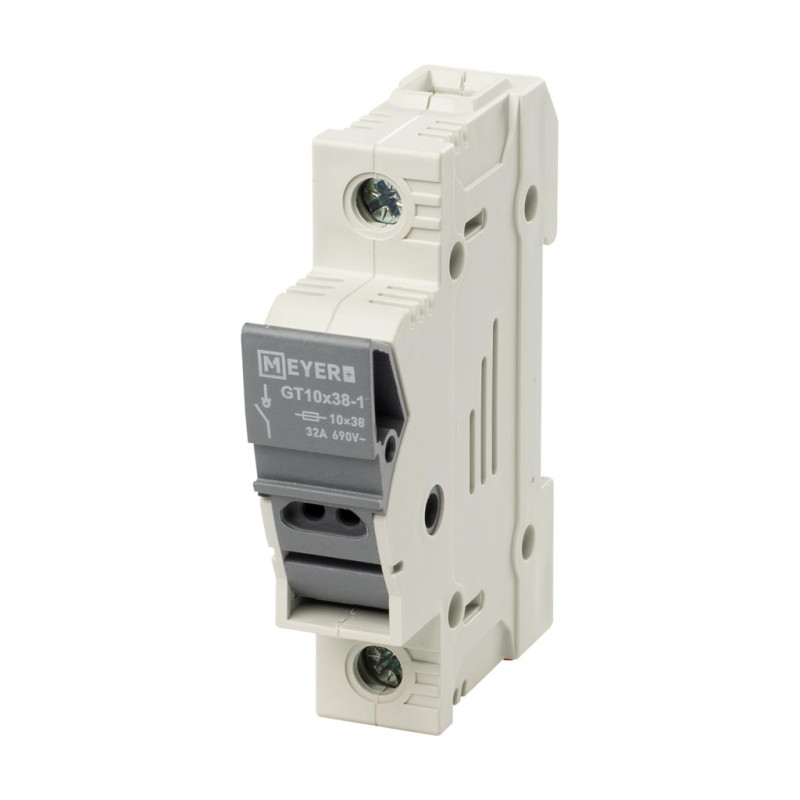 Podstawa bezpiecznikowa 1P 32A GT10x38-1 DIN/TH35
