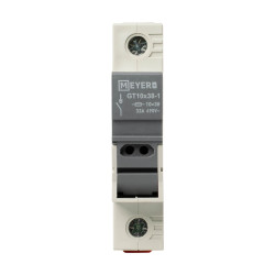 Podstawa bezpiecznikowa 1P 32A GT10x38-1 DIN/TH35