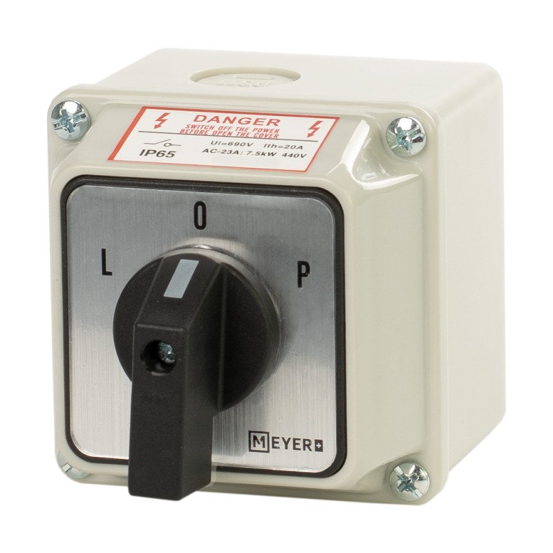 Łącznik krzywkowy MLKB 20A L-0-P 3F box