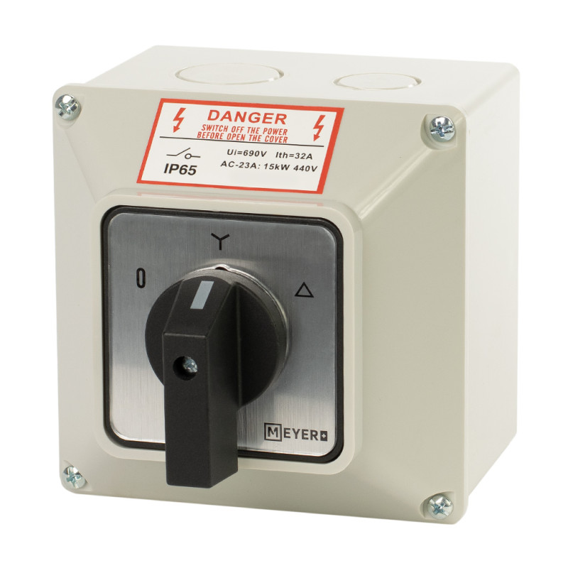 Łącznik krzywkowy MLKB 32A 0-Y-D 3F box