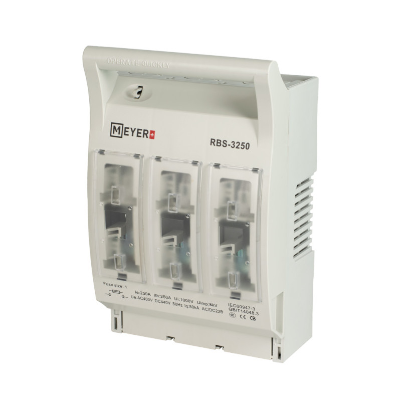 Rozłącznik bezpiecznikowy RBS NH1 250A 3P na płytę