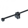 Opaska zaciskowa Uchwyt krawędziowy 5x200 czarna 