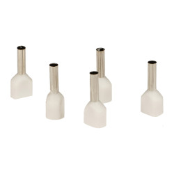 Końcówka tulejkowa 2x  1,0mm2 L- 8mm 1000szt TE1008-A 
